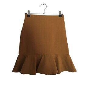 Donna Mizani Mini Skirt Women's Size XS Tan Short